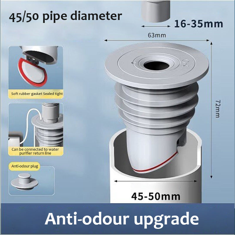 Anti-backflow avløpsventil for tetting av vaskerom/Anti-Backflow Laundry Sealing Drain Valve