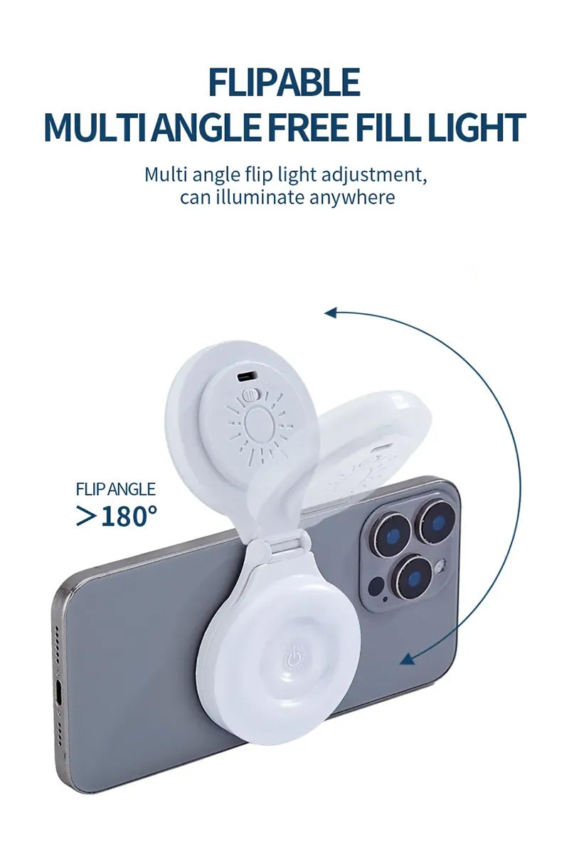 Magnetisk påfyllingslys for mobiltelefoner