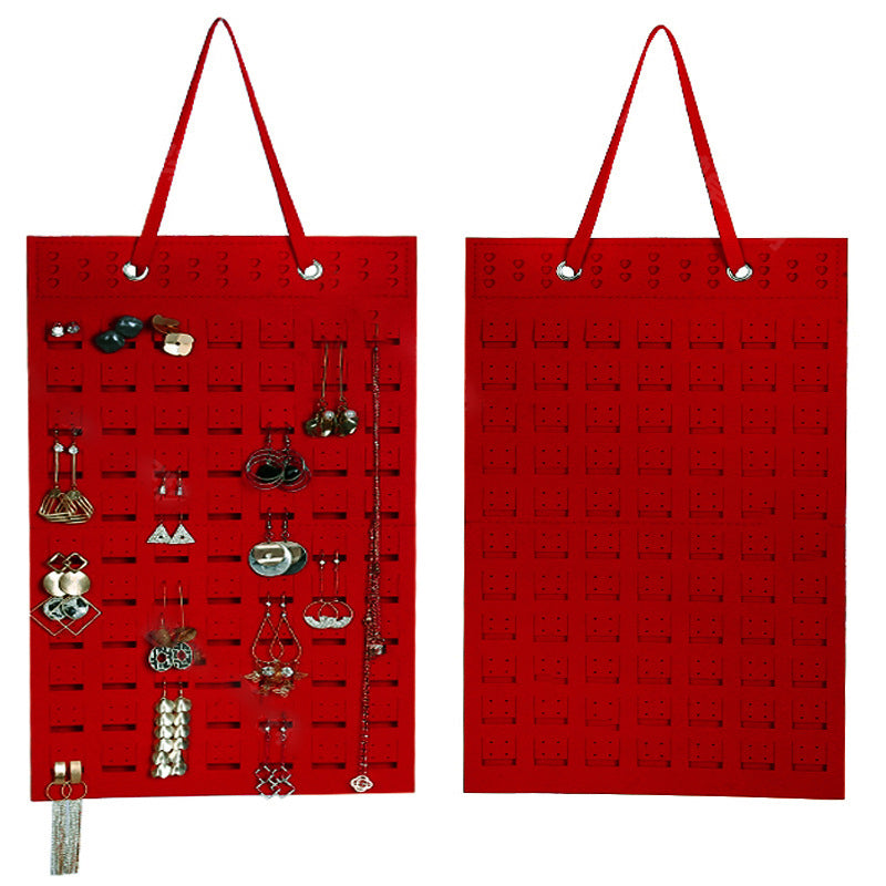 🔥2023 hot sale - Oppbevaringspose av filt for hengende smykker/Convenient jewelry storage hanging bag