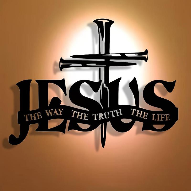 (🎁Siste dag 49 % rabatt)🔥Jesus og korsdesignet veggkunst - ⌛Begrenset håndlaget serie