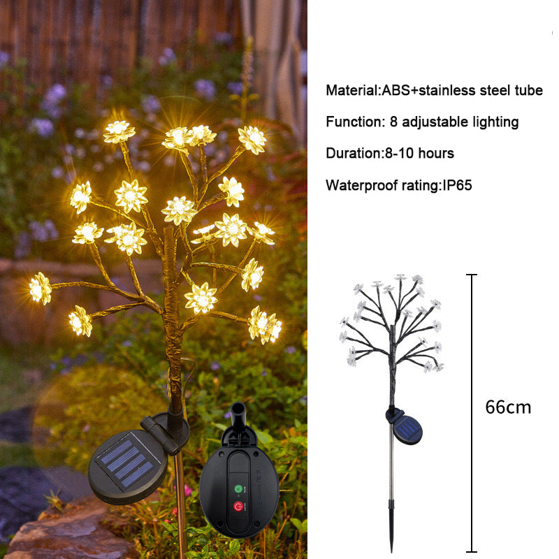 ✨Utendørs vanntette Cherry Blossom Multicolor Solar Garden Lights🎉