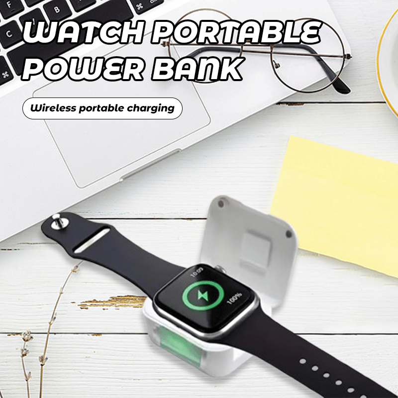 đ„Superdeal! 38% rabatt! - BĂŠrbar trĂ„dlĂžs powerbank for smartklokker