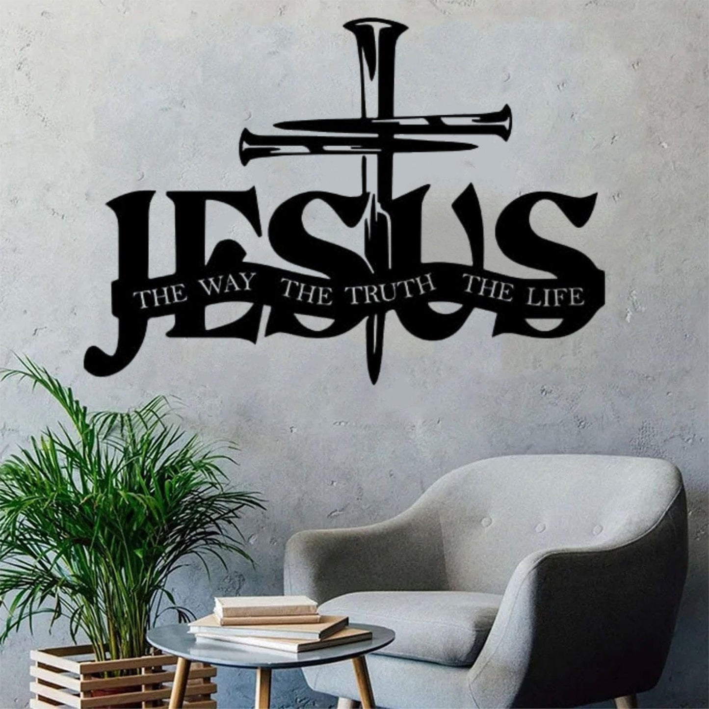 (🎁Siste dag 49 % rabatt)🔥Jesus og korsdesignet veggkunst - ⌛Begrenset håndlaget serie