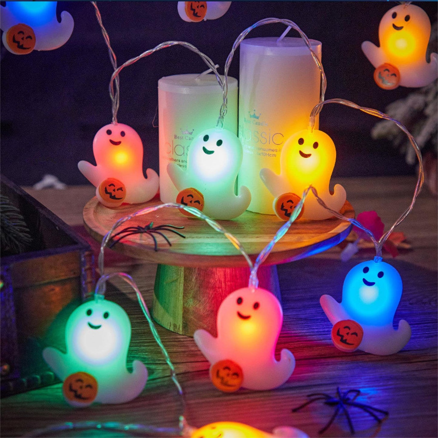 🎃Halloween Strenglys | Søt Halloween-Fest👻