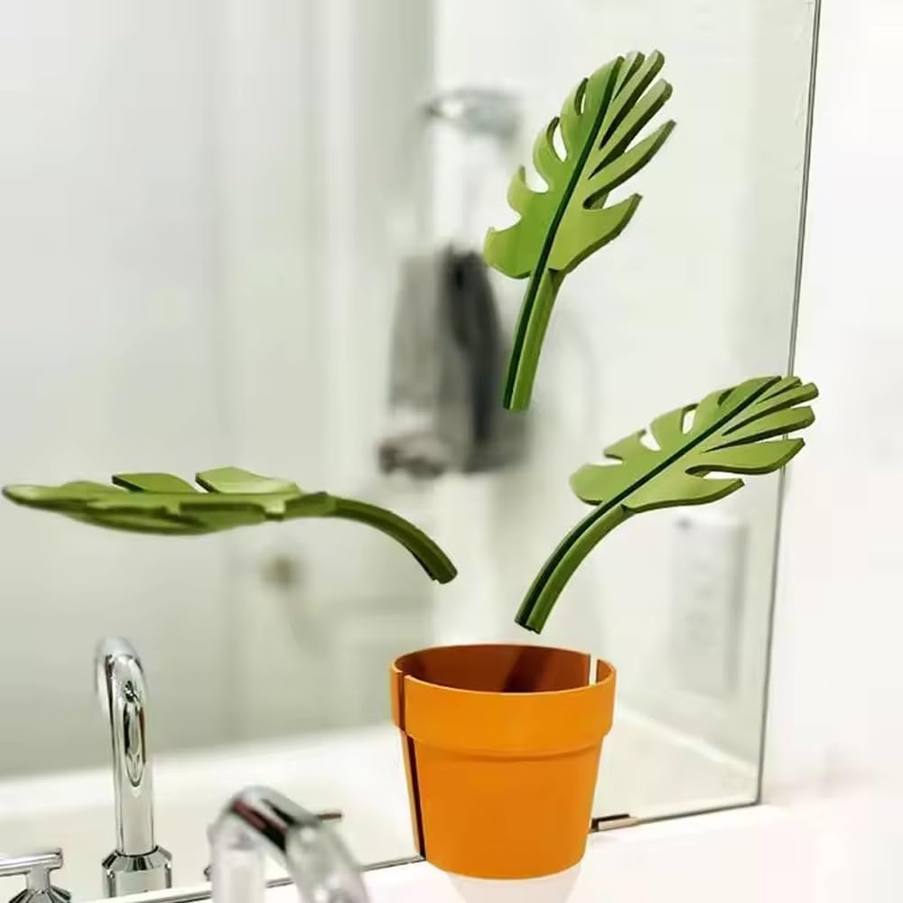 Mirror Monstera - Baderomsorganisator