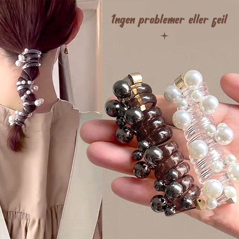 Perleformet Spiral Hårstrikk