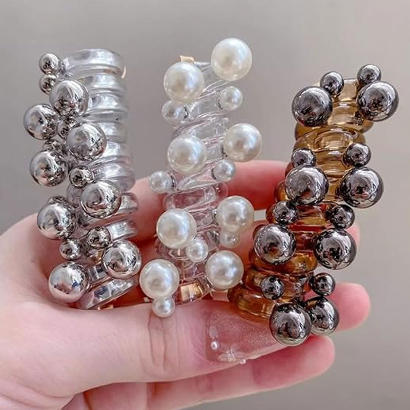 Perleformet Spiral Hårstrikk