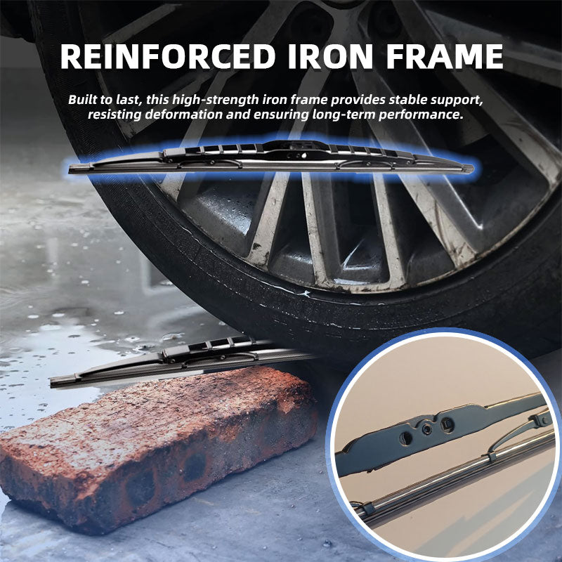 🚗 Universelt viskerblad med U-type ramme – Den ultimate løsningen for frontruter i all slags vær