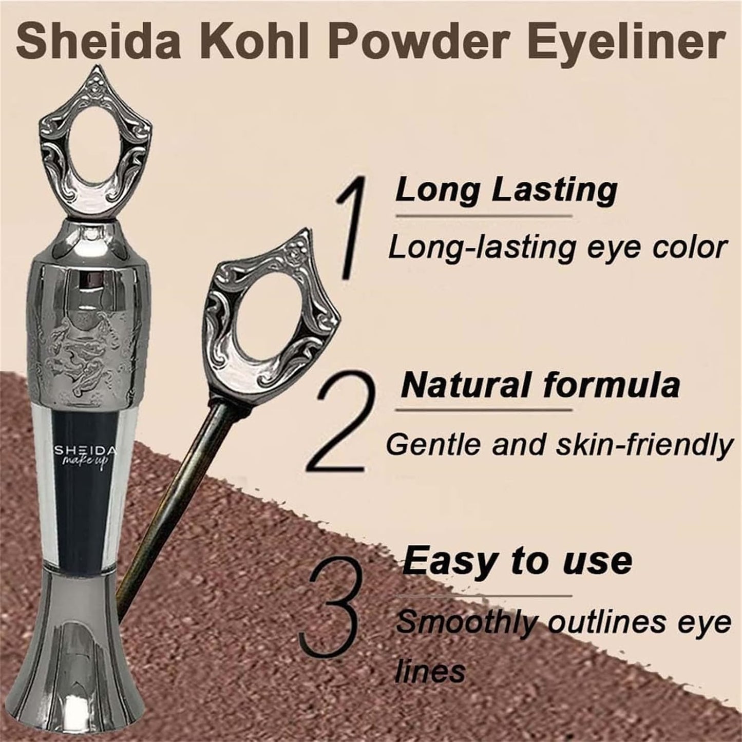 100 % naturlig håndlaget eyeliner