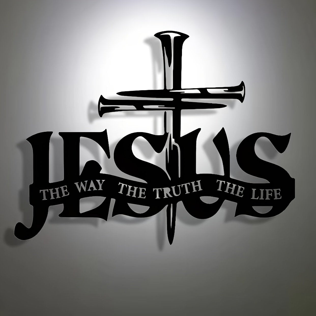 (🎁Siste dag 49 % rabatt)🔥Jesus og korsdesignet veggkunst - ⌛Begrenset håndlaget serie
