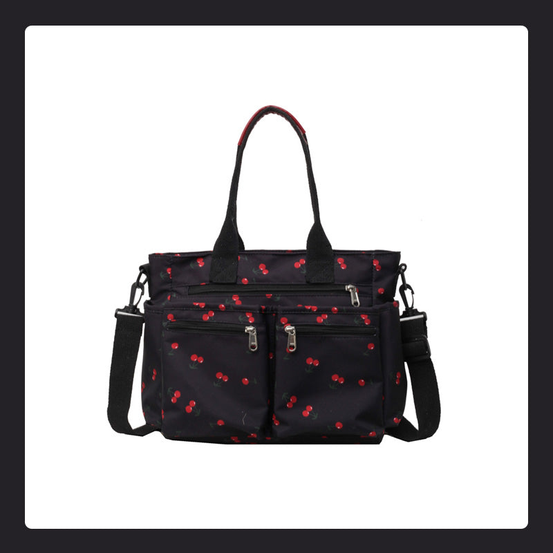 🍒Totebag med kirsebærtrykk