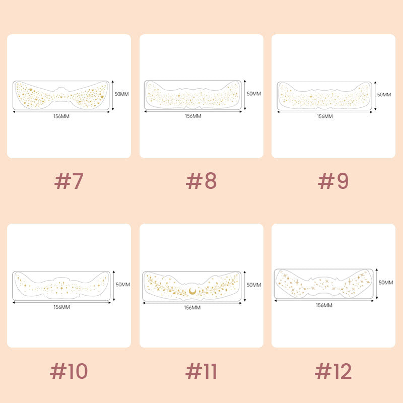 Tatoveringsklistremerker med fregner