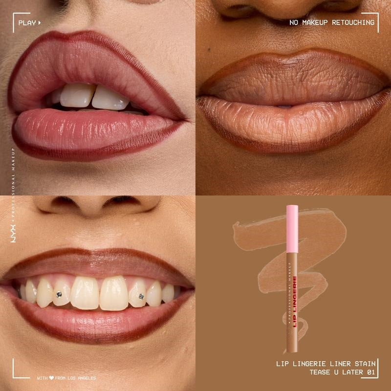 💋 Sculpting Lip Liner Stain ✨ Lett, overføringsikker, vanntett