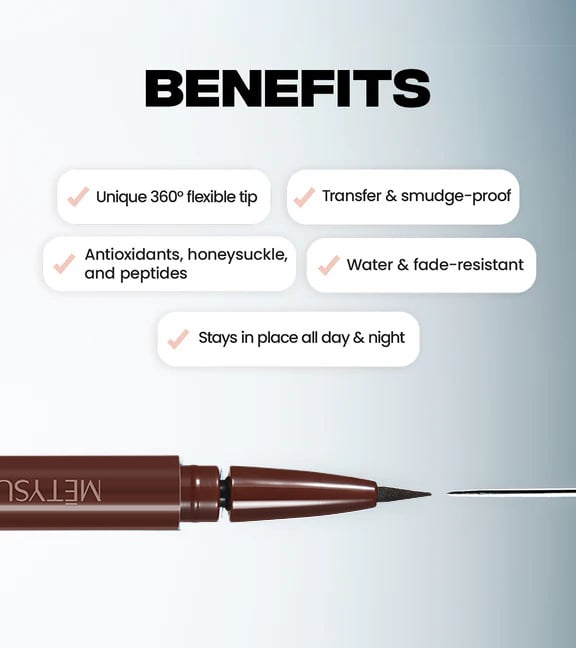 🔥Siste dag Kjøp 1 få 1 gratis - 🎁360° roterbar spiss | Vannfast flytende eyeliner