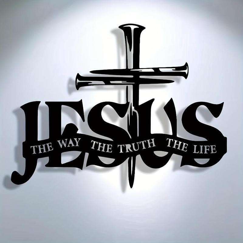 (🎁Siste dag 49 % rabatt)🔥Jesus og korsdesignet veggkunst - ⌛Begrenset håndlaget serie