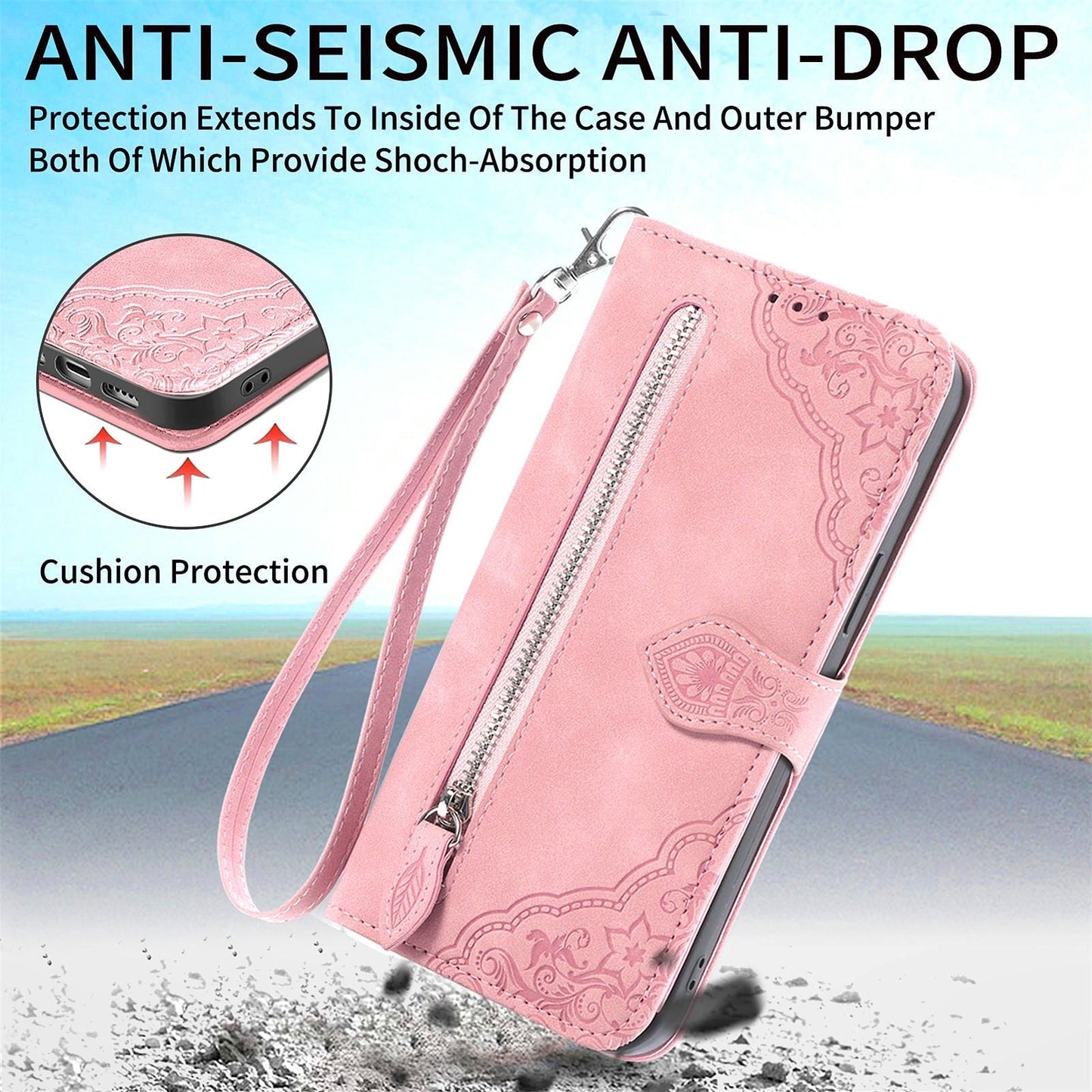 SKIN-FEEL FLIP SKINNVESKE