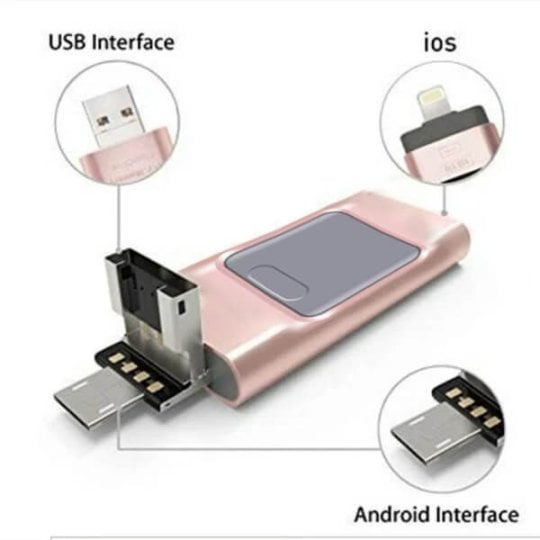 4 i 1 mobiltelefon U Disk