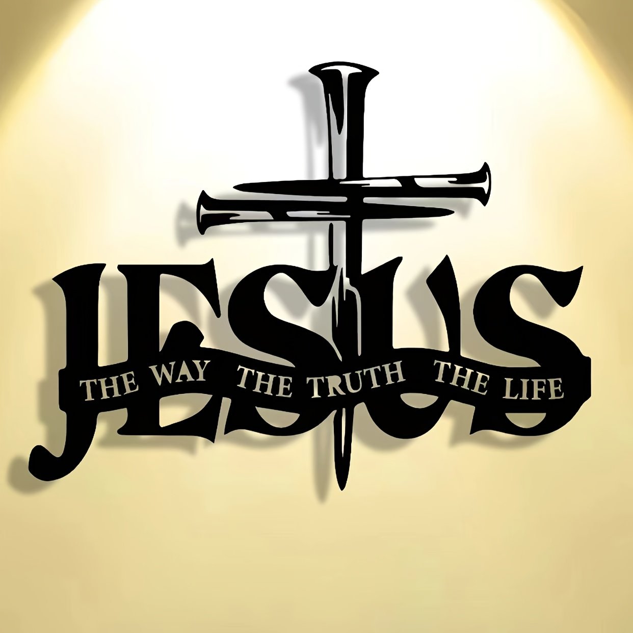 (🎁Siste dag 49 % rabatt)🔥Jesus og korsdesignet veggkunst - ⌛Begrenset håndlaget serie