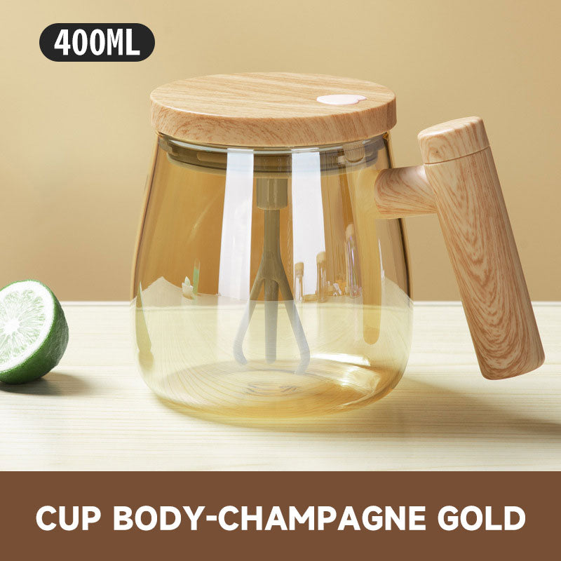 Helautomatisk kaffekopp med rørepinne