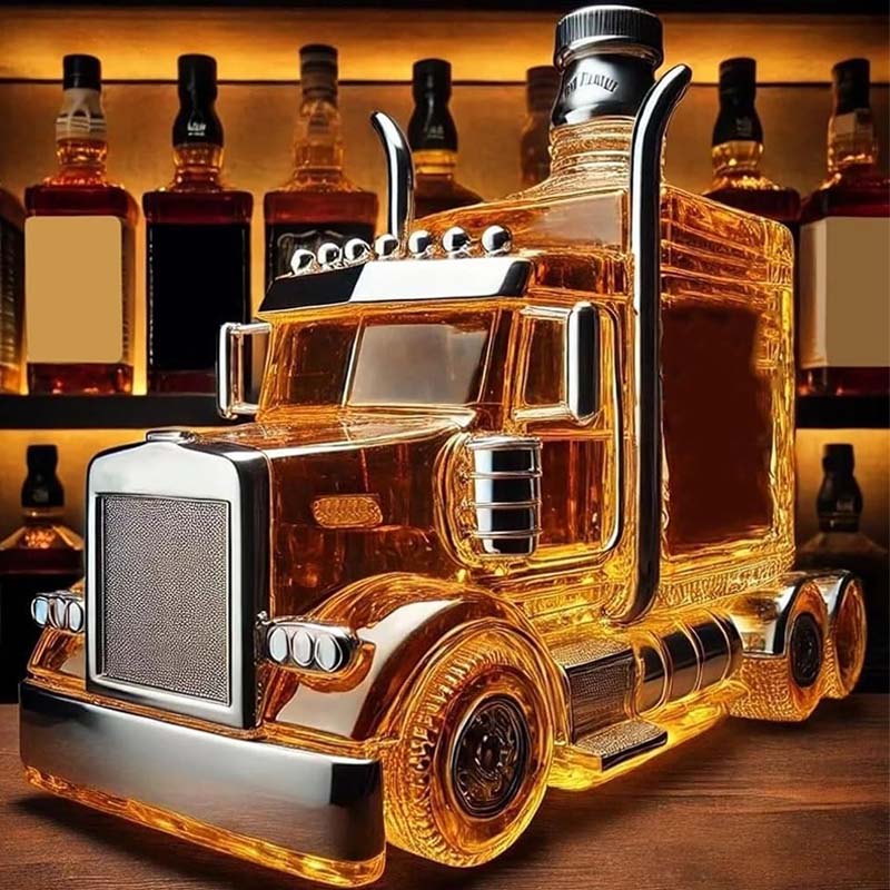 🚚Morsom lastebil whiskyflaske🥃
