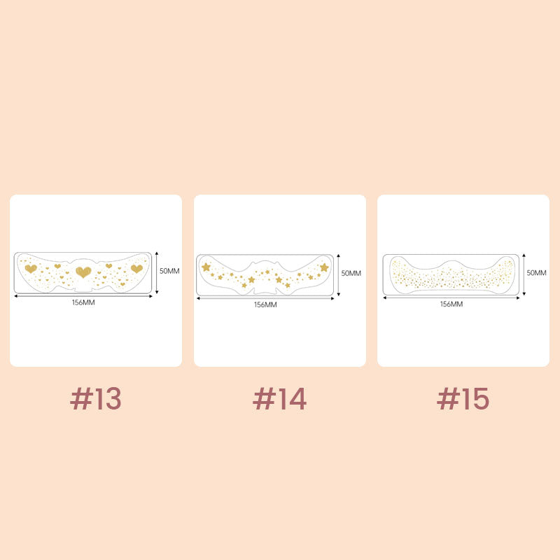 Tatoveringsklistremerker med fregner