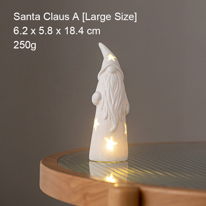 Led-Lyskaster Til Skrivebordet I Keramisk Ornament