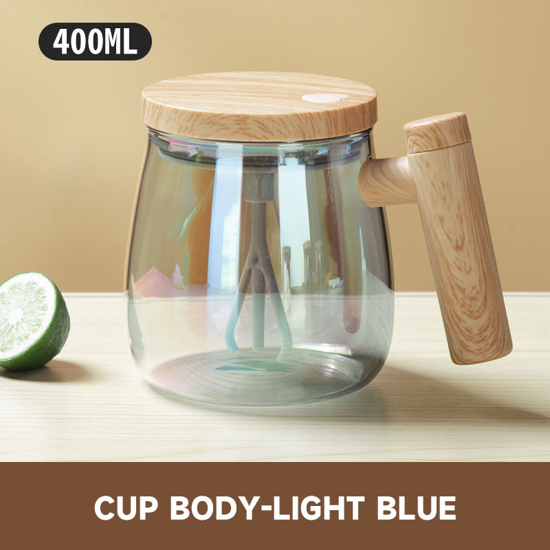 Helautomatisk kaffekopp med rørepinne