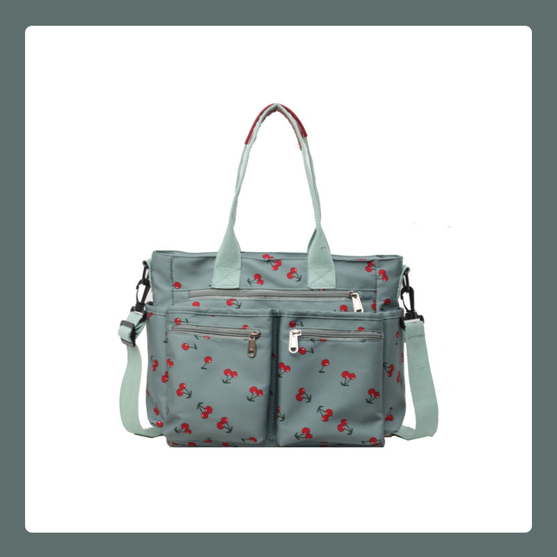 🍒Totebag med kirsebærtrykk