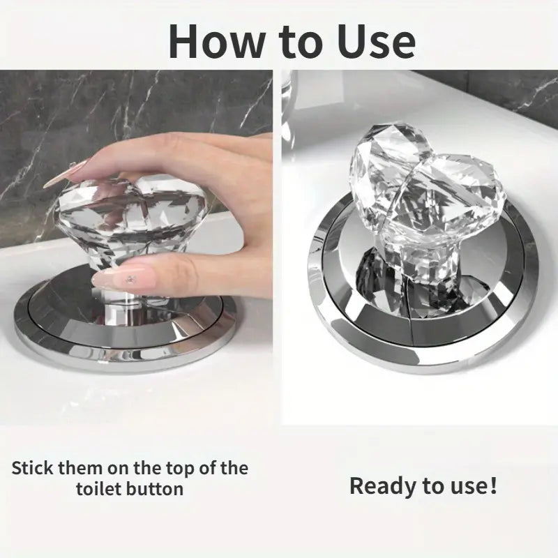 Fargerikt hjerteformet toalettinnføringshjelpemiddel/Love toilet tank press