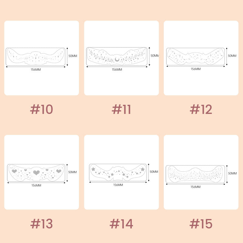 Tatoveringsklistremerker med fregner