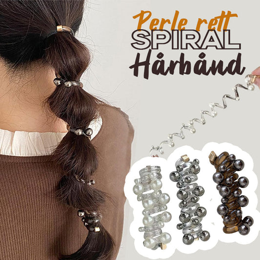 Perleformet Spiral Hårstrikk