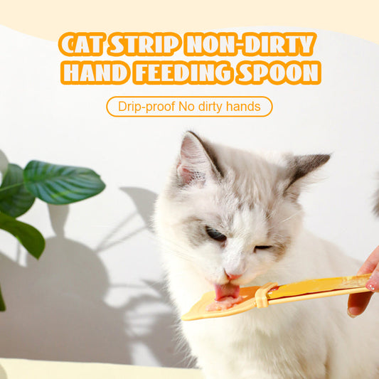 Cat Strip Non-Dirty håndmatingsskje