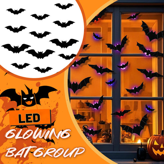 🎃LED Glowing Bat Group🦇