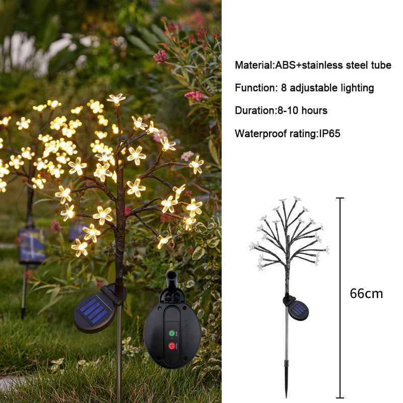 ✨Utendørs vanntette Cherry Blossom Multicolor Solar Garden Lights🎉