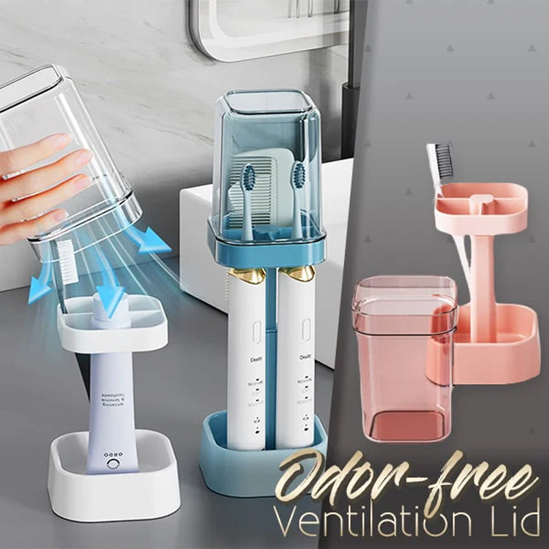 Oppbevaringsstativ for tannbørste (med deksel)/Storage rack for toothbrush (with cover)
