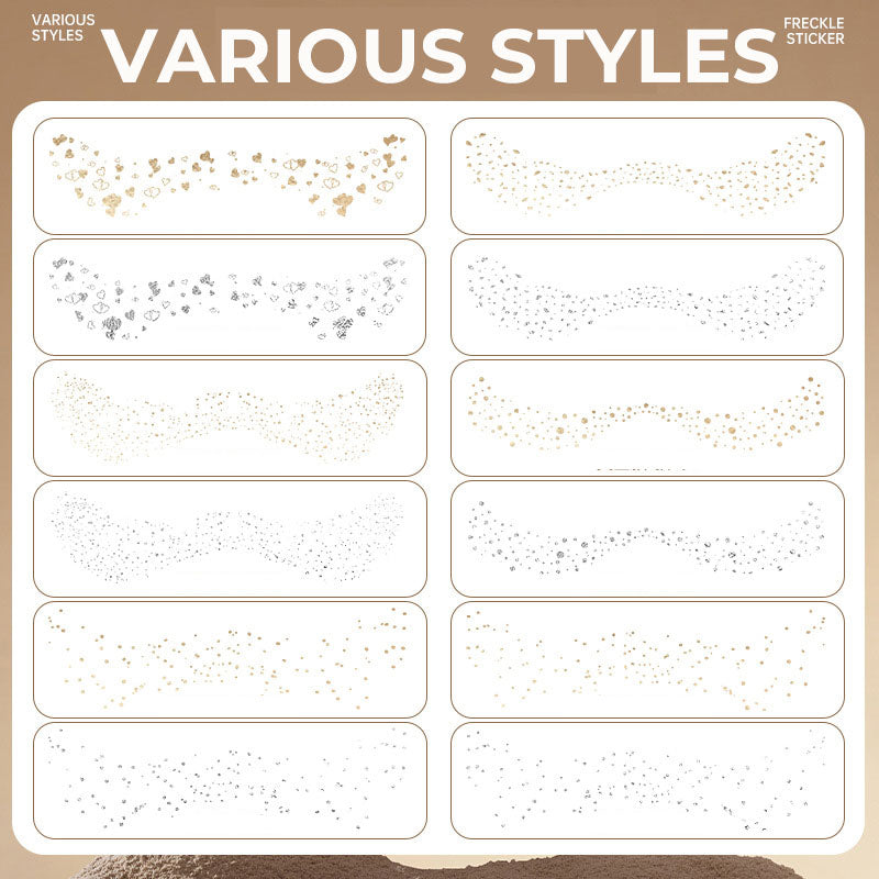 Tatoveringsklistremerker med fregner