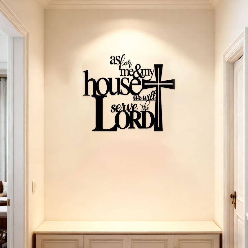 Svart metallhåndverk Veggdekorasjon