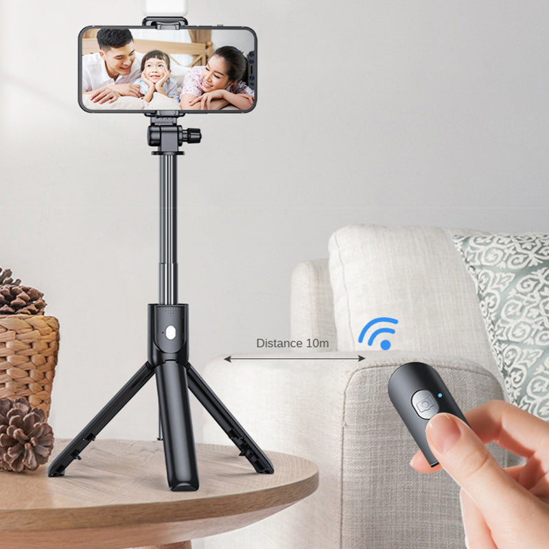 Selfie-stativ med påfyllingslys
