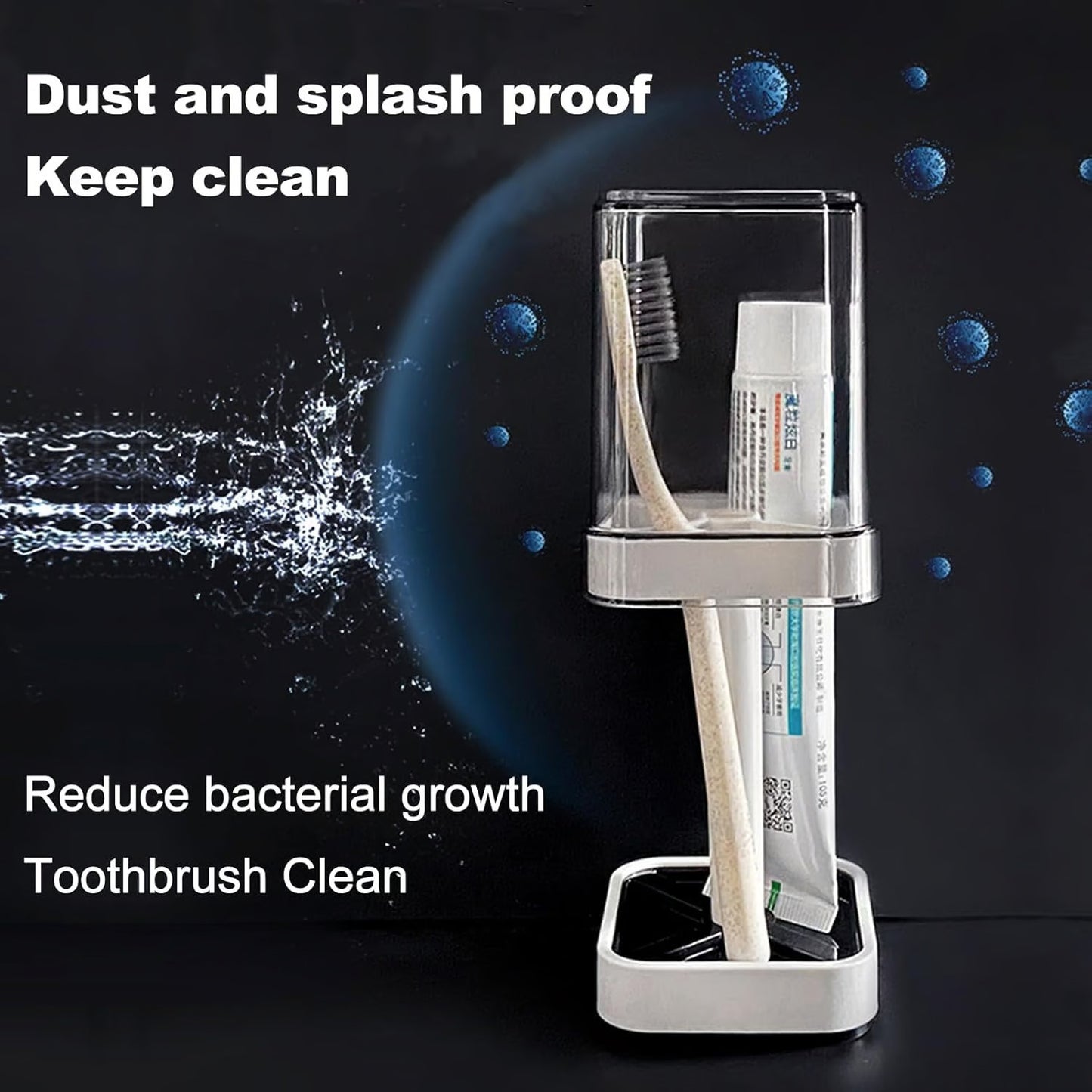 Oppbevaringsstativ for tannbørste (med deksel)/Storage rack for toothbrush (with cover)