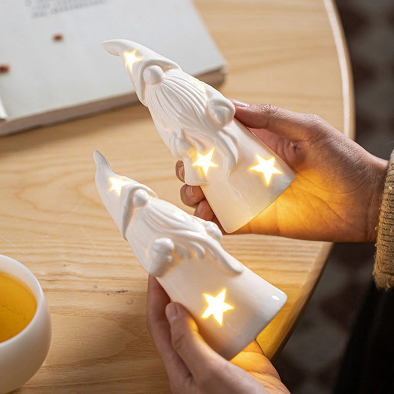 Led-Lyskaster Til Skrivebordet I Keramisk Ornament