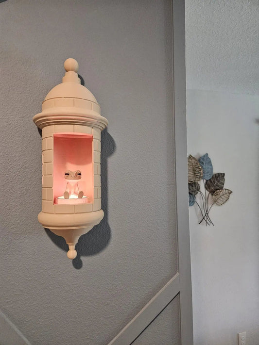 Puertoricansk Garita-vegglampe med coqui