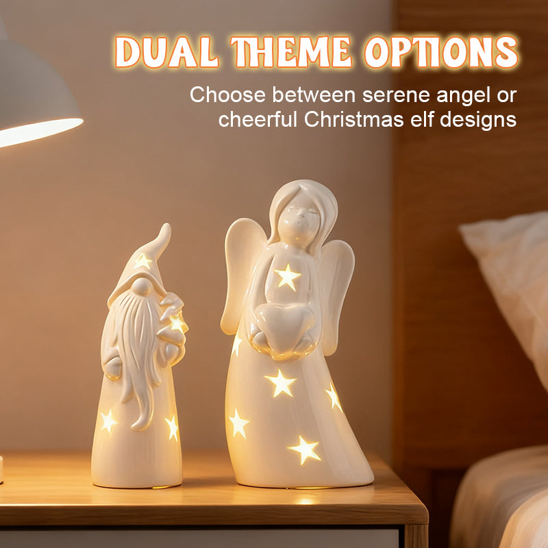 Led-Lyskaster Til Skrivebordet I Keramisk Ornament