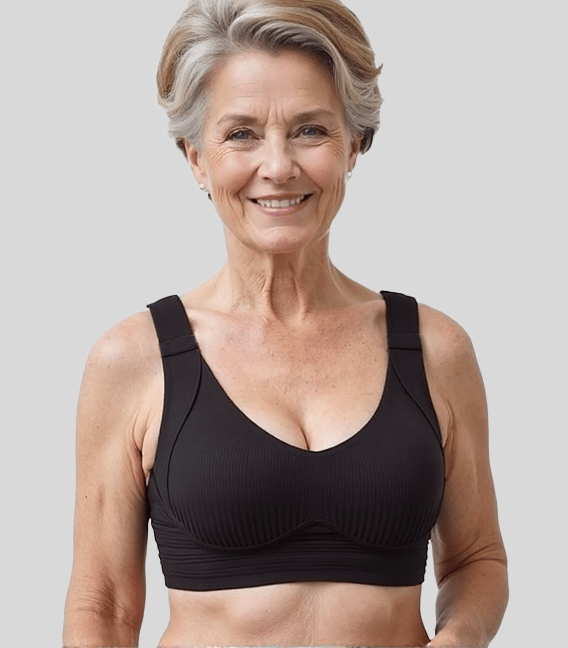 🎁Ribbet push-up-bh med justerbare bøyler for kvinner