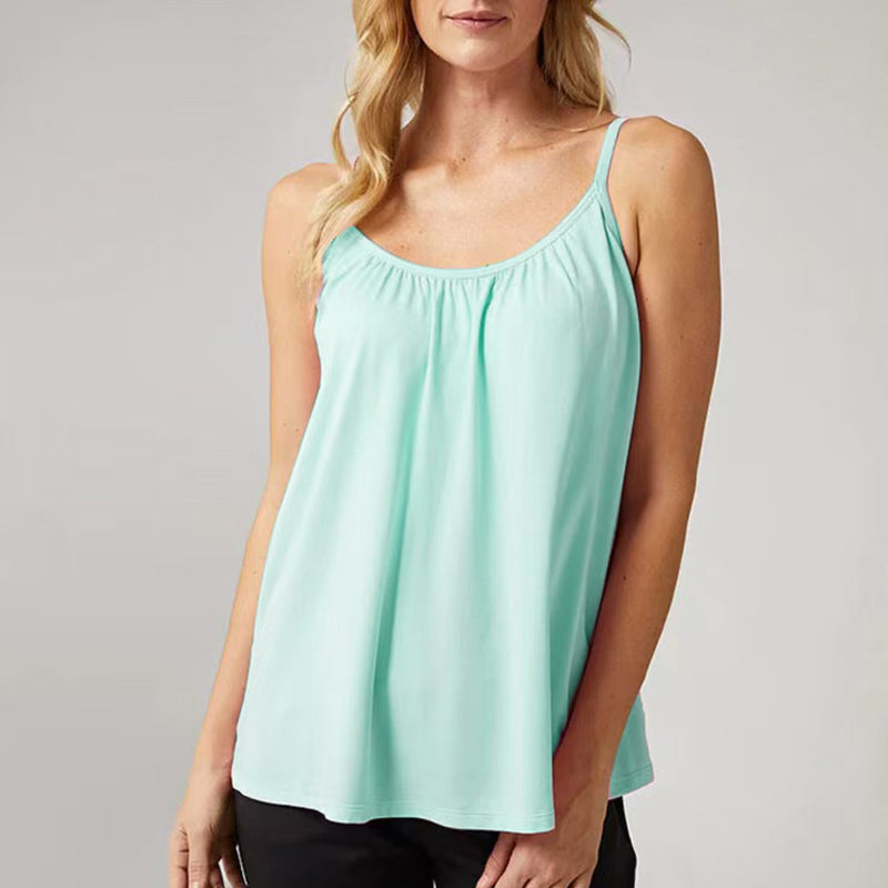 🔥2025 Ny ankomst 🔥Løssittende tanktopp med innebygd BH