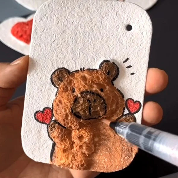 Malerpapir med skumstruktur