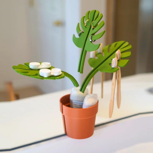 Mirror Monstera - Baderomsorganisator