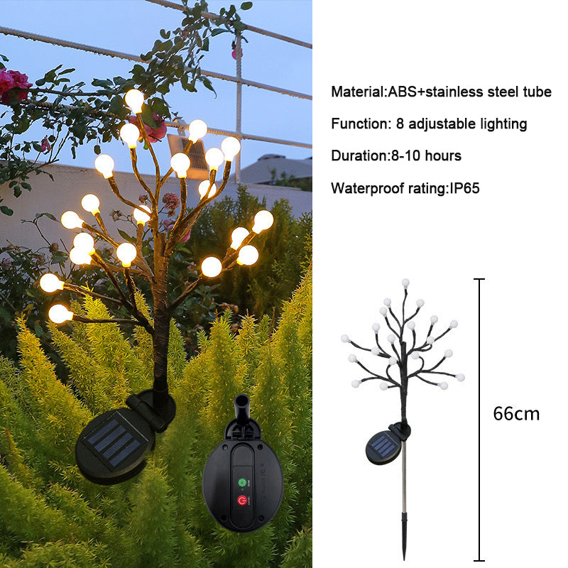 ✨Utendørs vanntette Cherry Blossom Multicolor Solar Garden Lights🎉