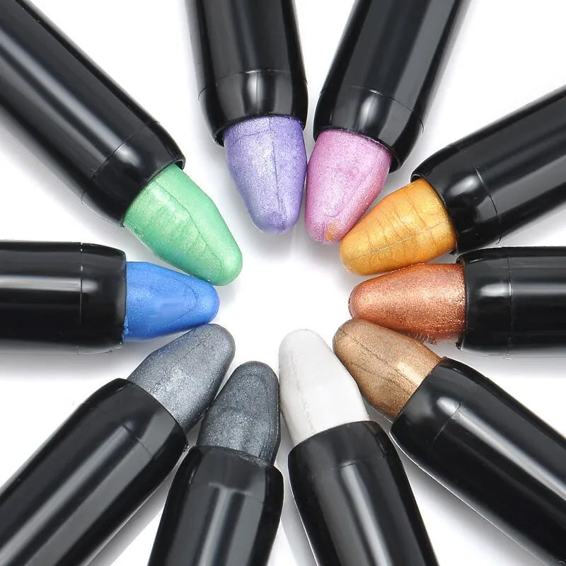 15 farger fluorescerende øyenskyggeblyant vanntett glitterøyenskygge Eyeliner