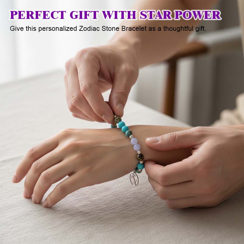 Armbånd med tolv Zodiac-stener