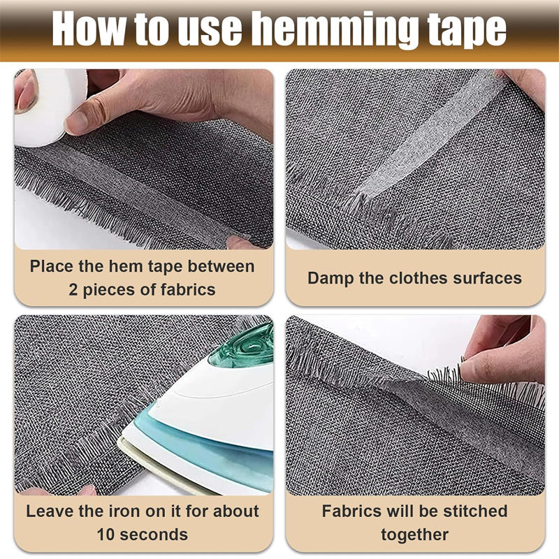 DIY dobbeltsidig teip til klær